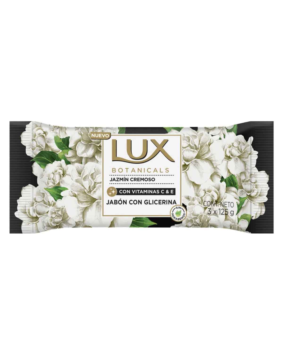 Jabón de Tocador Lux Jazmin Cremoso 3 x 125 Gr